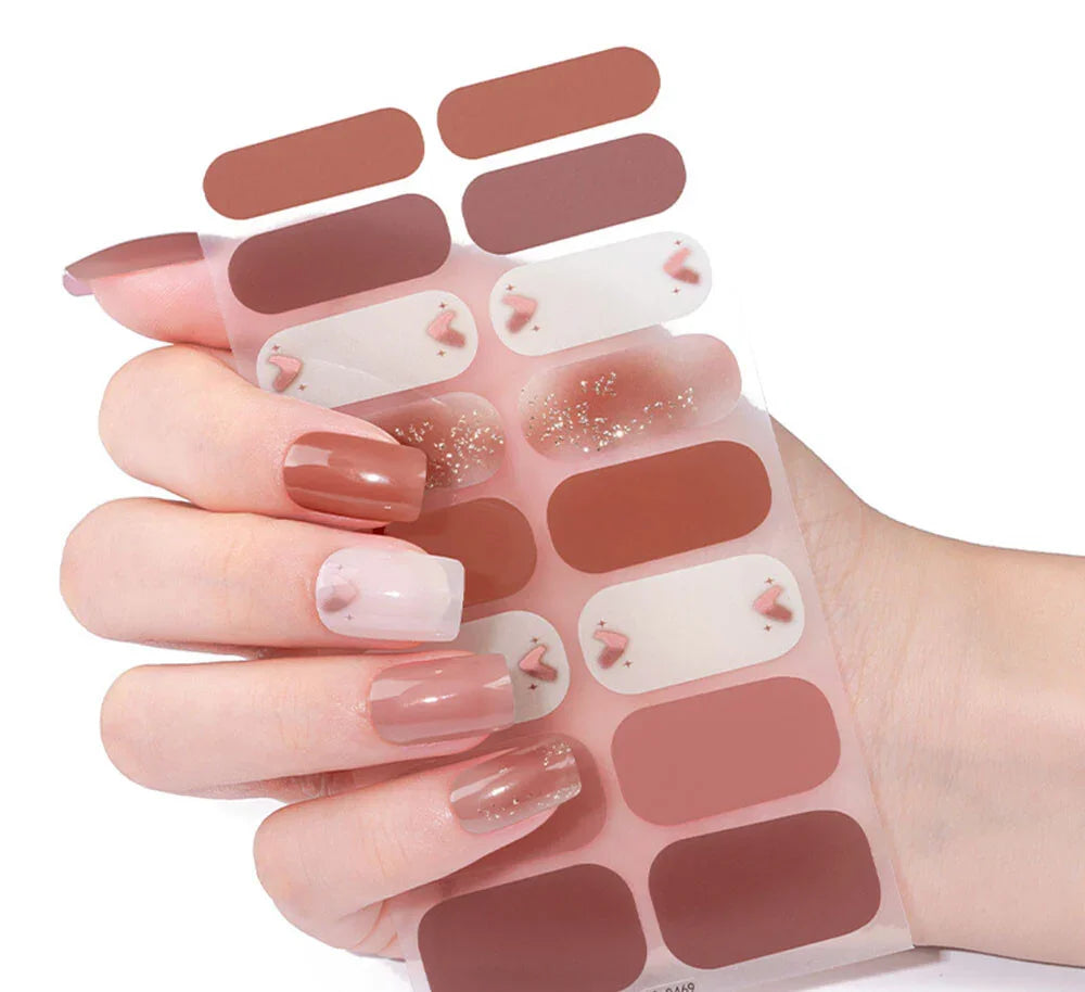 Candied Nails Loving Hearts Gel Nails
