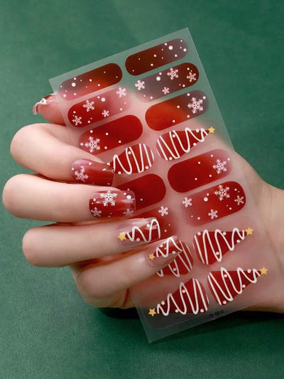 Candied Nails Christmas Trees Gel Nails - Image 2