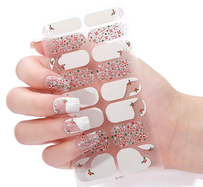 Candied Nails Christmas Mistletoe Gel Nails - Image 2
