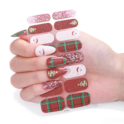 Candied Nails Christmas Happy Gel Nails - Image 1