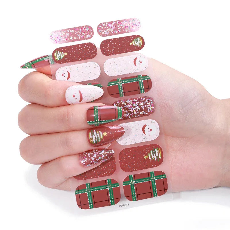 Candied Nails Christmas Happy Gel Nails