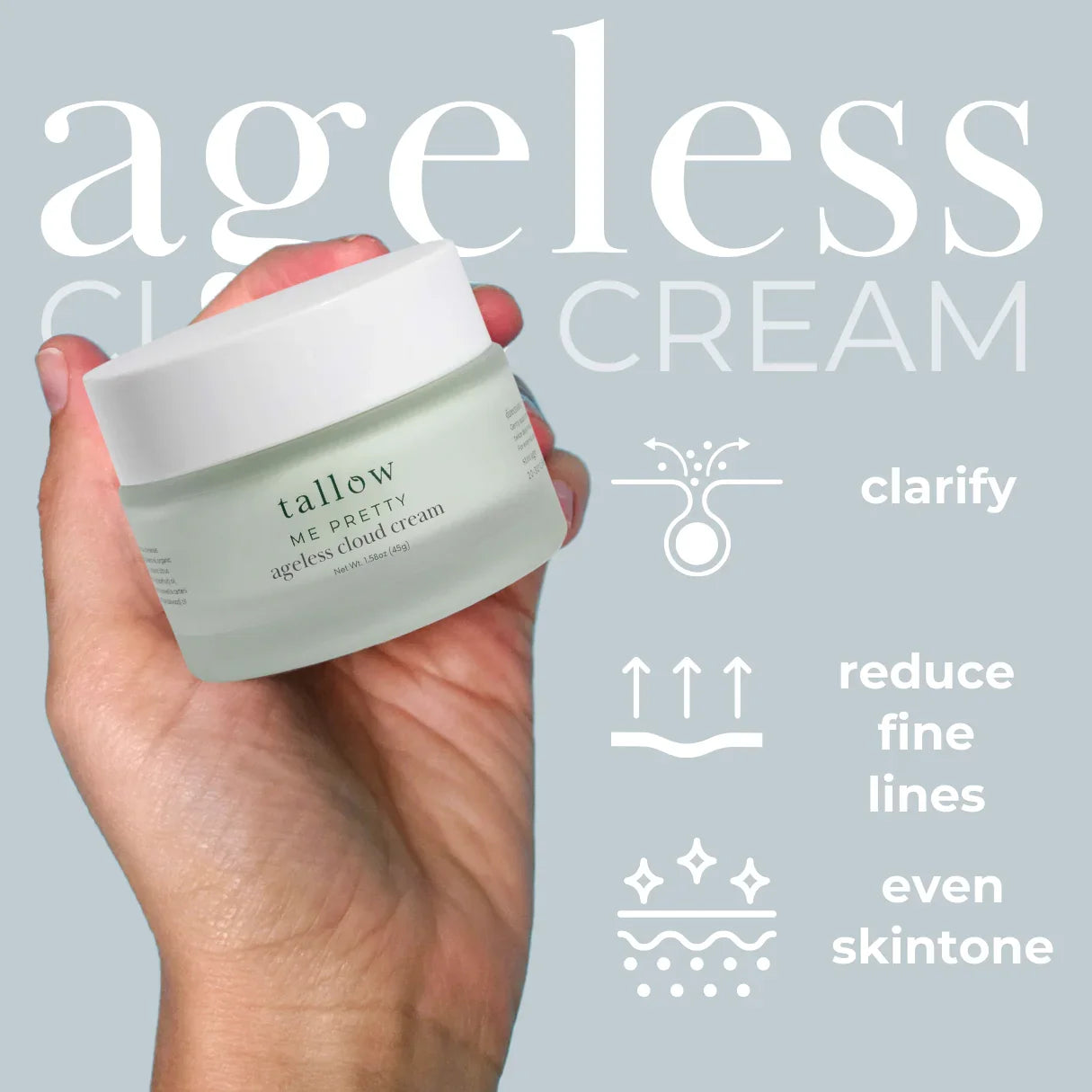 Tallow Me Pretty Ageless Cloud Cream - 3pk