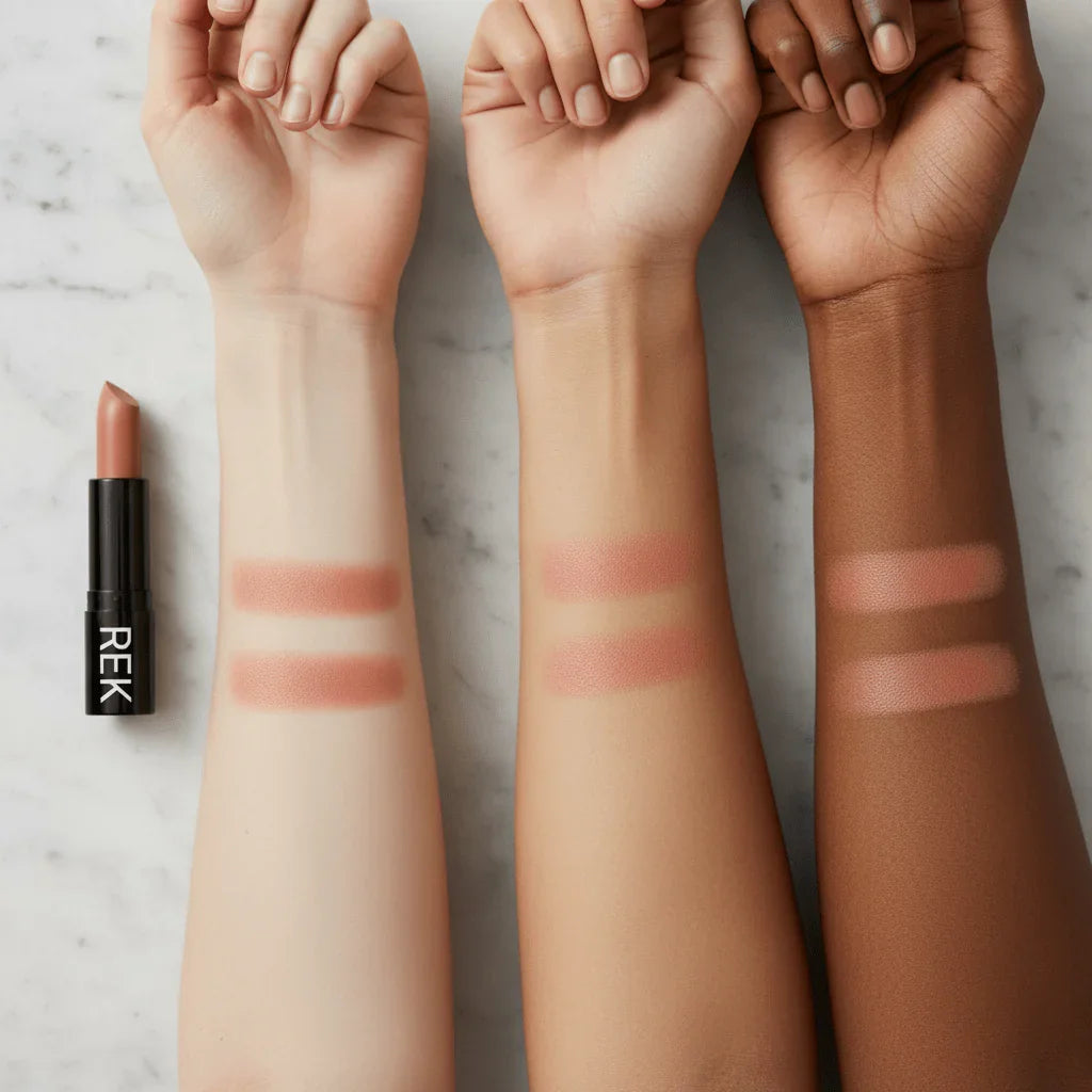REK Cosmetics REK Matte Lipstick — Luxury Clean, Long-Lasting Vegan Formula