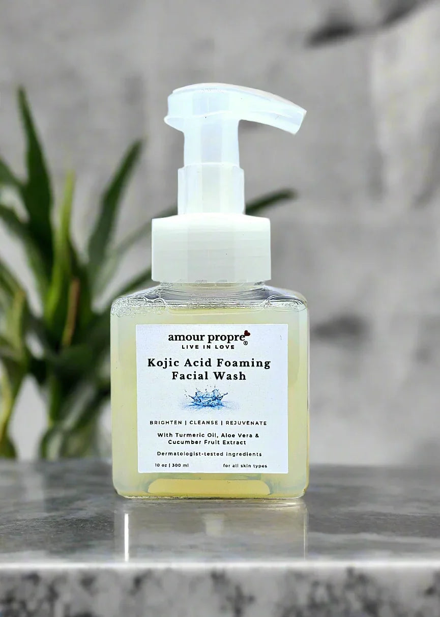 Amour Propre® Kojic Acid Foaming Facial Wash – Brighten, Cleanse & Rejuvenate