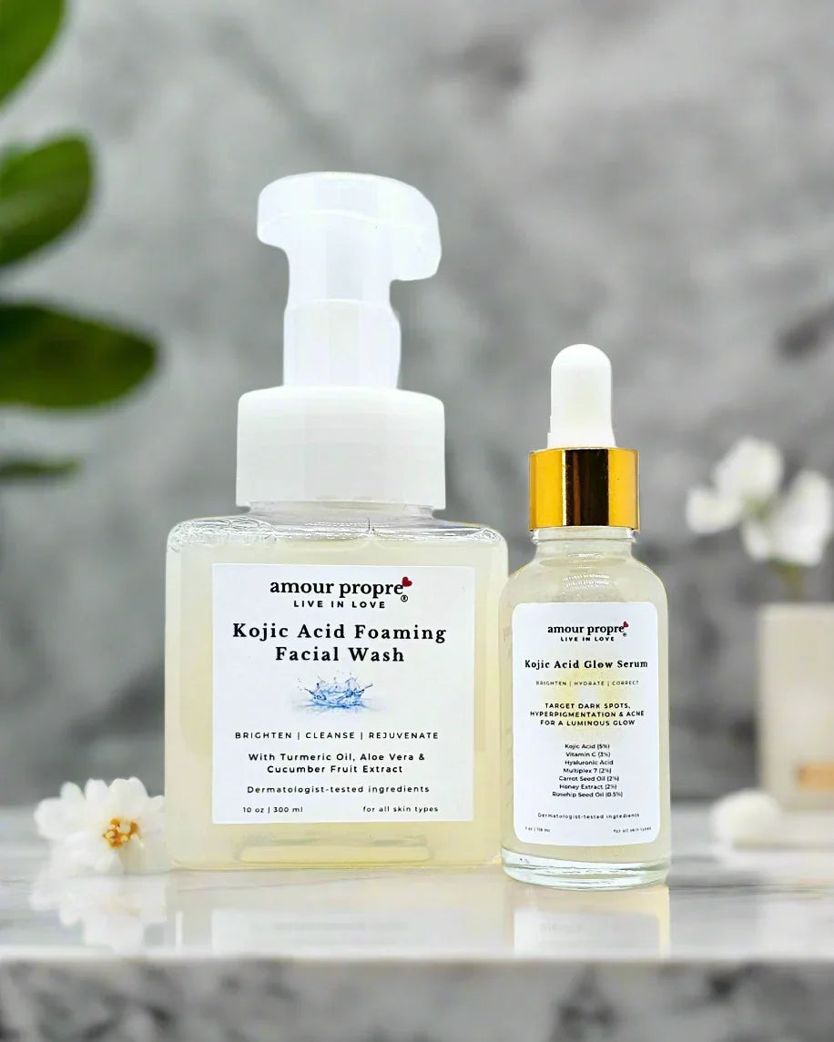 Amour Propre® Kojic Acid Foaming Facial Wash – Brighten, Cleanse & Rejuvenate