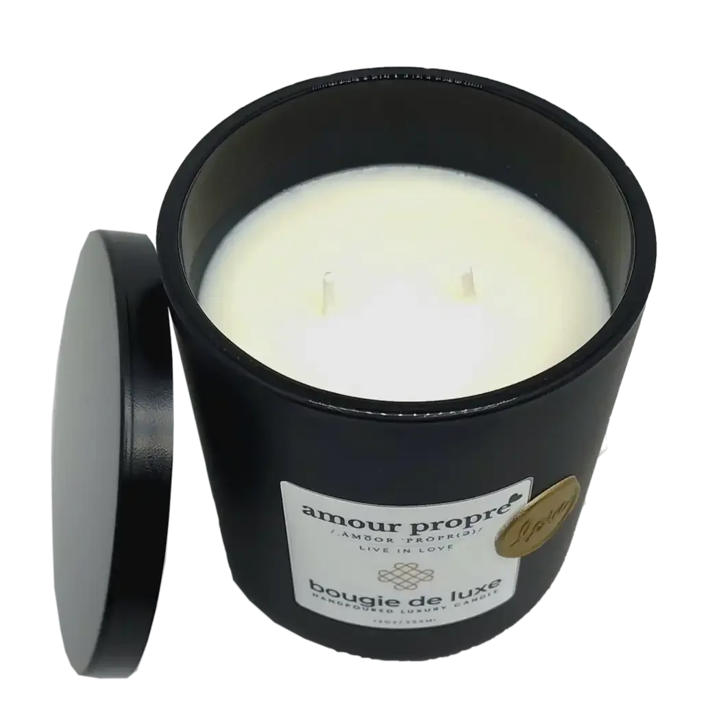 Amour Propre® bougie de luxe handpoured Luxury Soy Candle - 12oz