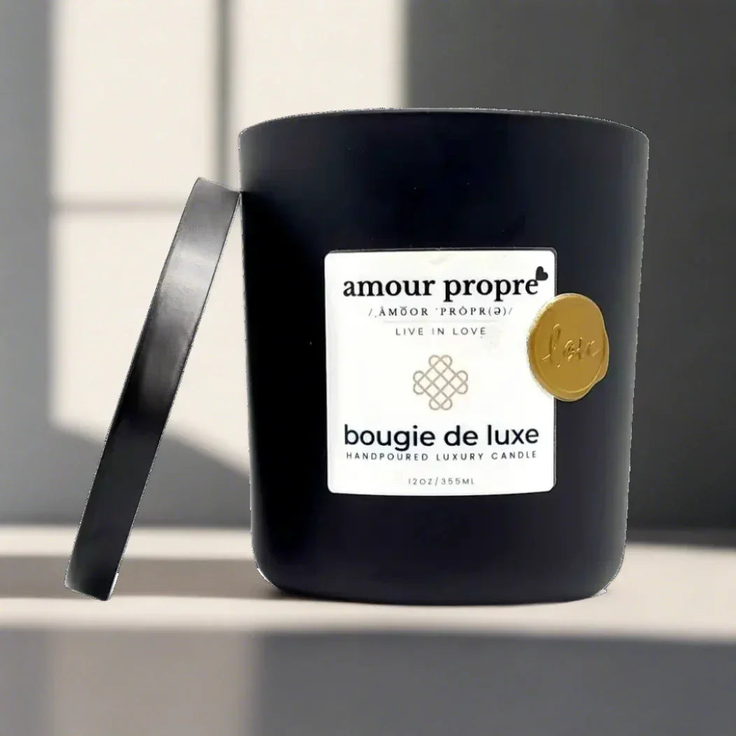 Amour Propre® bougie de luxe handpoured Luxury Soy Candle - 12oz