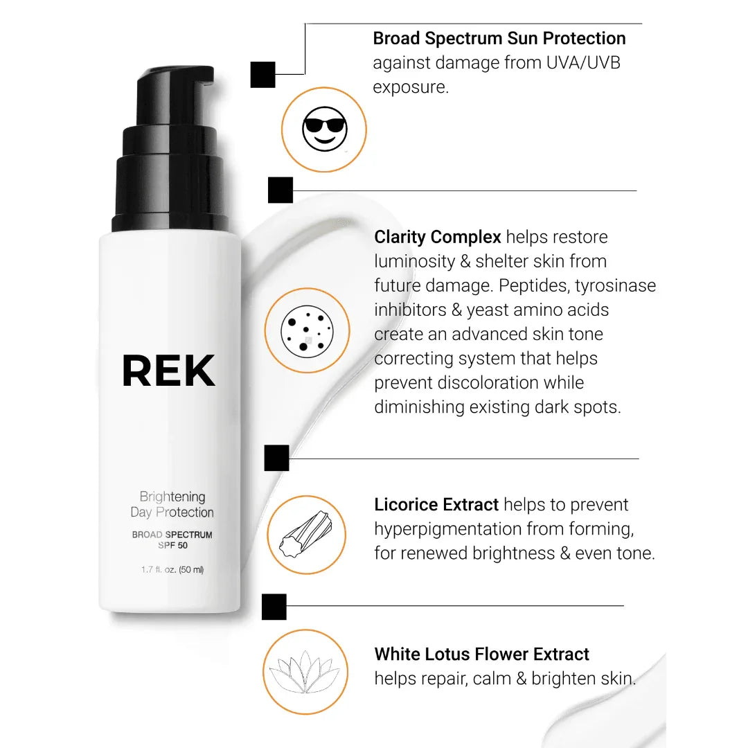 REK Cosmetics Brightening Day Protection – Daily Brightening SPF Moisturizer