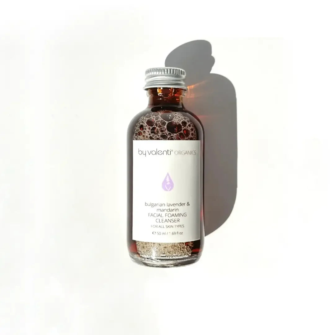 by valenti® Bulgarian Lavender & Mandarin Facial Foaming Cleanser with Sweet almond oil + Lavender extract