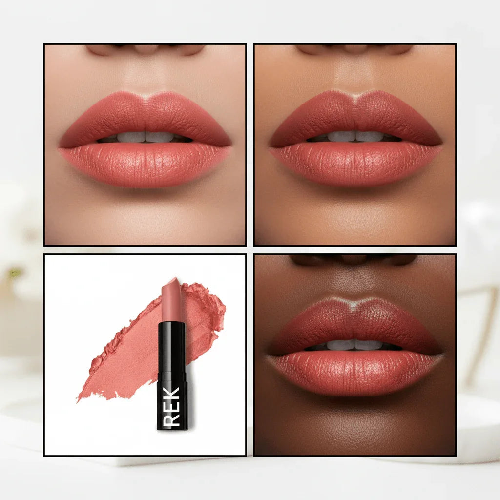 REK Cosmetics REK Matte Lipstick — Luxury Clean, Long-Lasting Vegan Formula