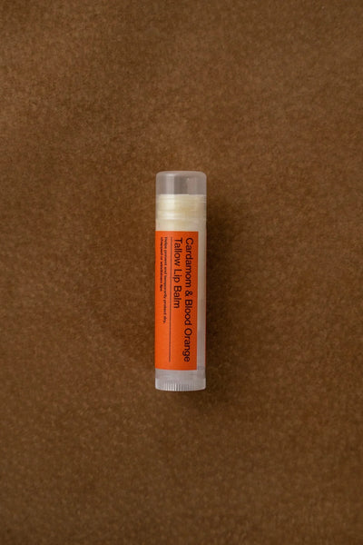 Summer Solace Tallow Cardamom & Blood Orange – Tallow Lip Balm - Image 3