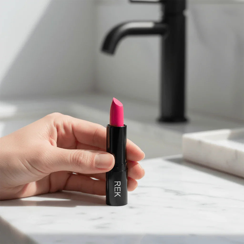 REK Cosmetics REK Matte Lipstick — Luxury Clean, Long-Lasting Vegan Formula