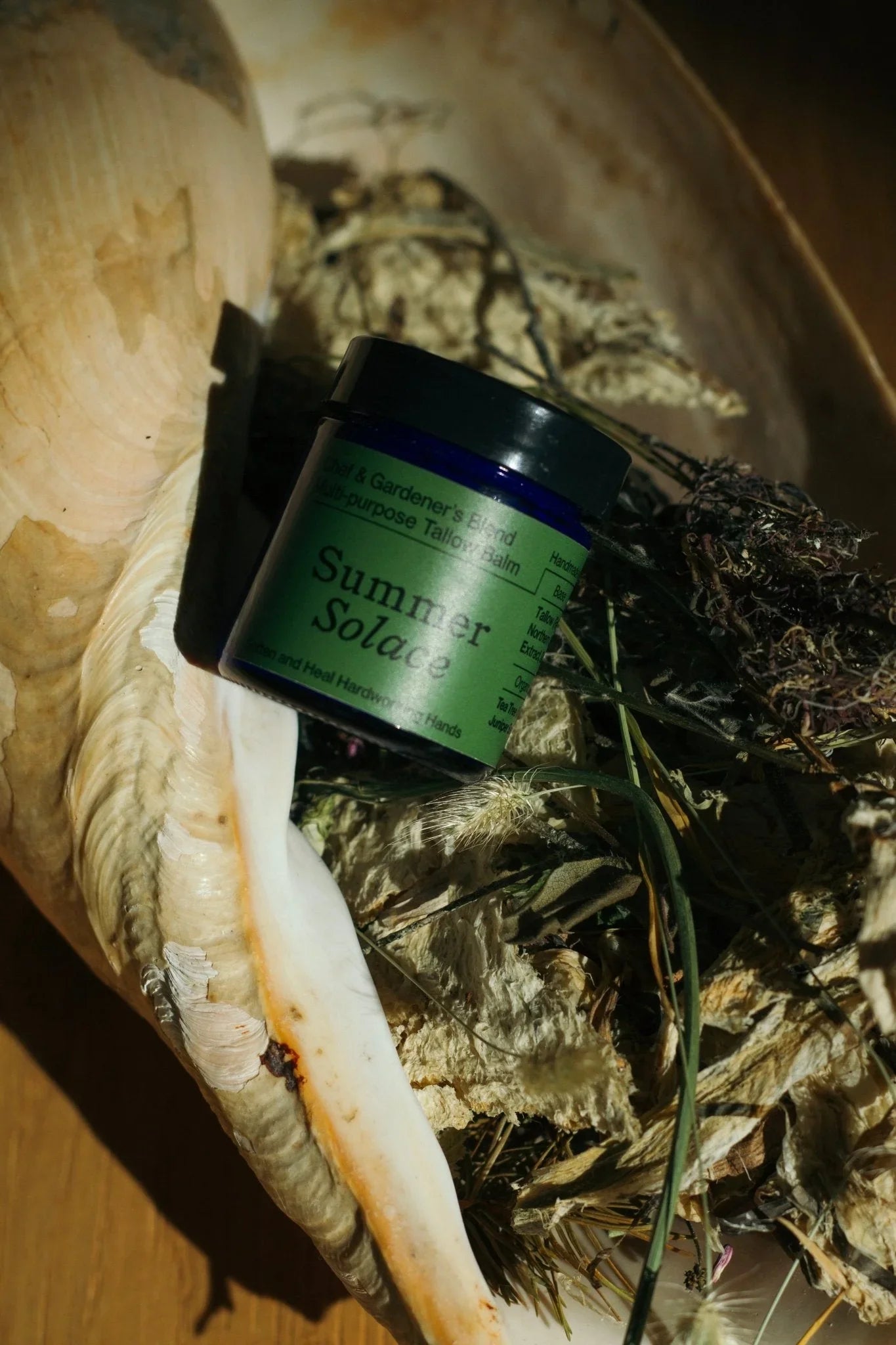 Summer Solace Tallow Chef & Gardener’s Healing Balm – Rosemary, Myrrh & Tea Tree