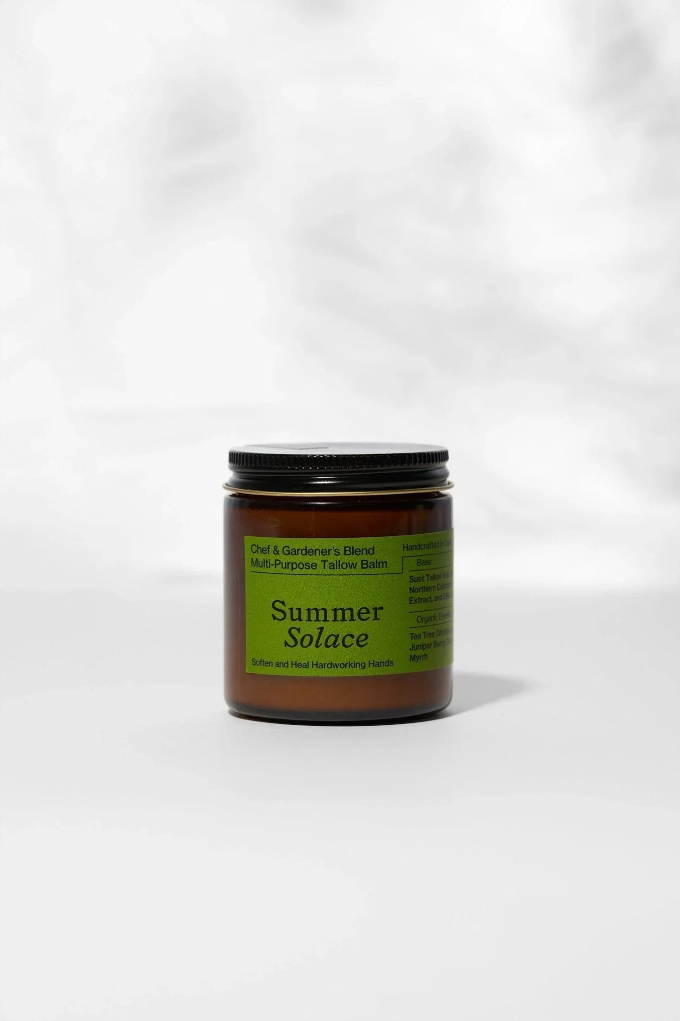 Summer Solace Tallow Chef & Gardener’s Healing Balm – Rosemary, Myrrh & Tea Tree