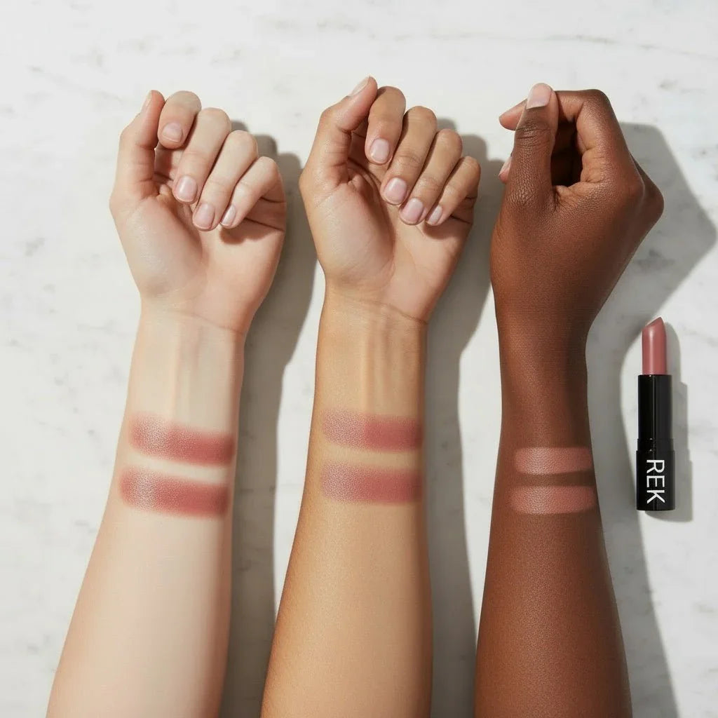 REK Cosmetics REK Matte Lipstick — Luxury Clean, Long-Lasting Vegan Formula