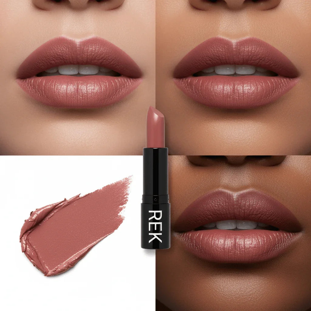 REK Cosmetics REK Matte Lipstick — Luxury Clean, Long-Lasting Vegan Formula