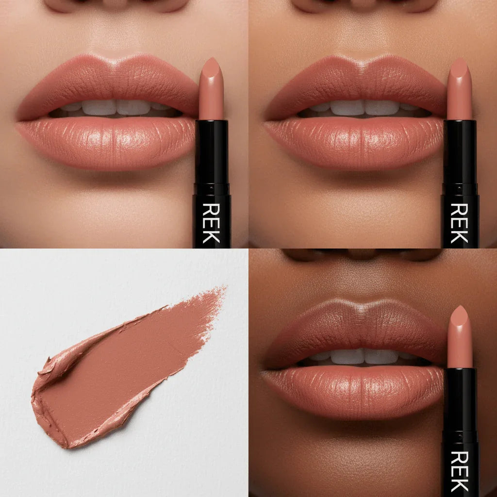REK Cosmetics REK Matte Lipstick — Luxury Clean, Long-Lasting Vegan Formula