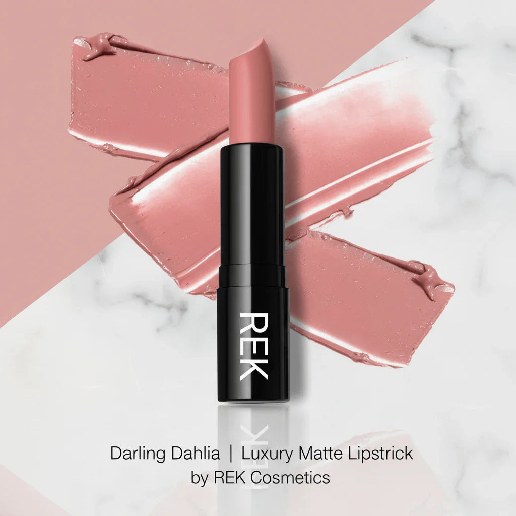 REK Cosmetics Cream Lipstick Collection - Creamy Finish, Longwear Formula