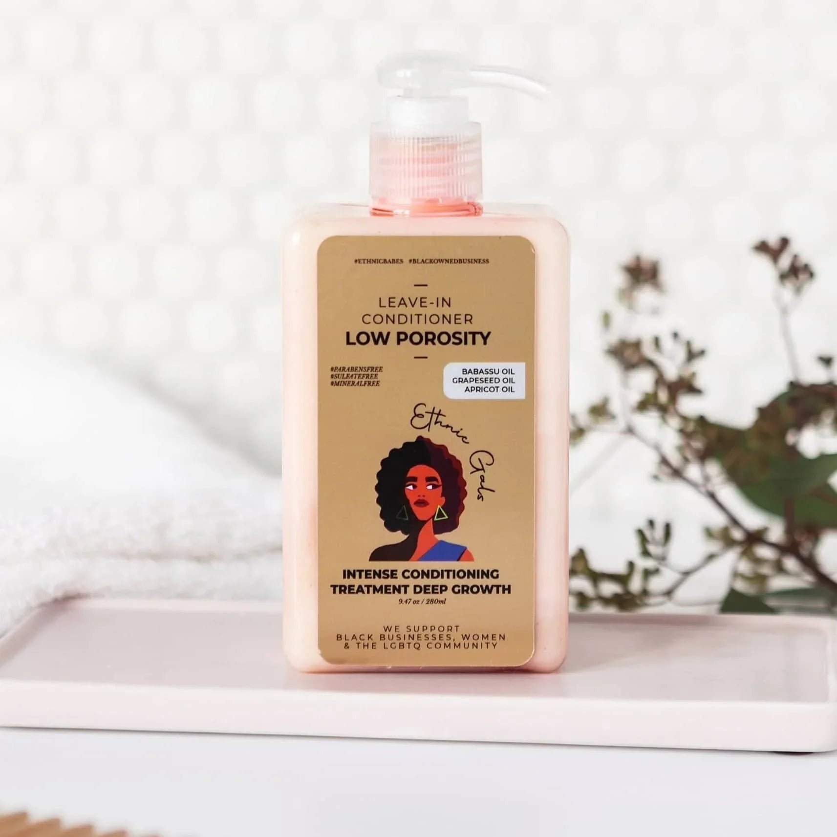 Ethnic Gals Low Porosity Deep Moisture Leave-In Conditioner