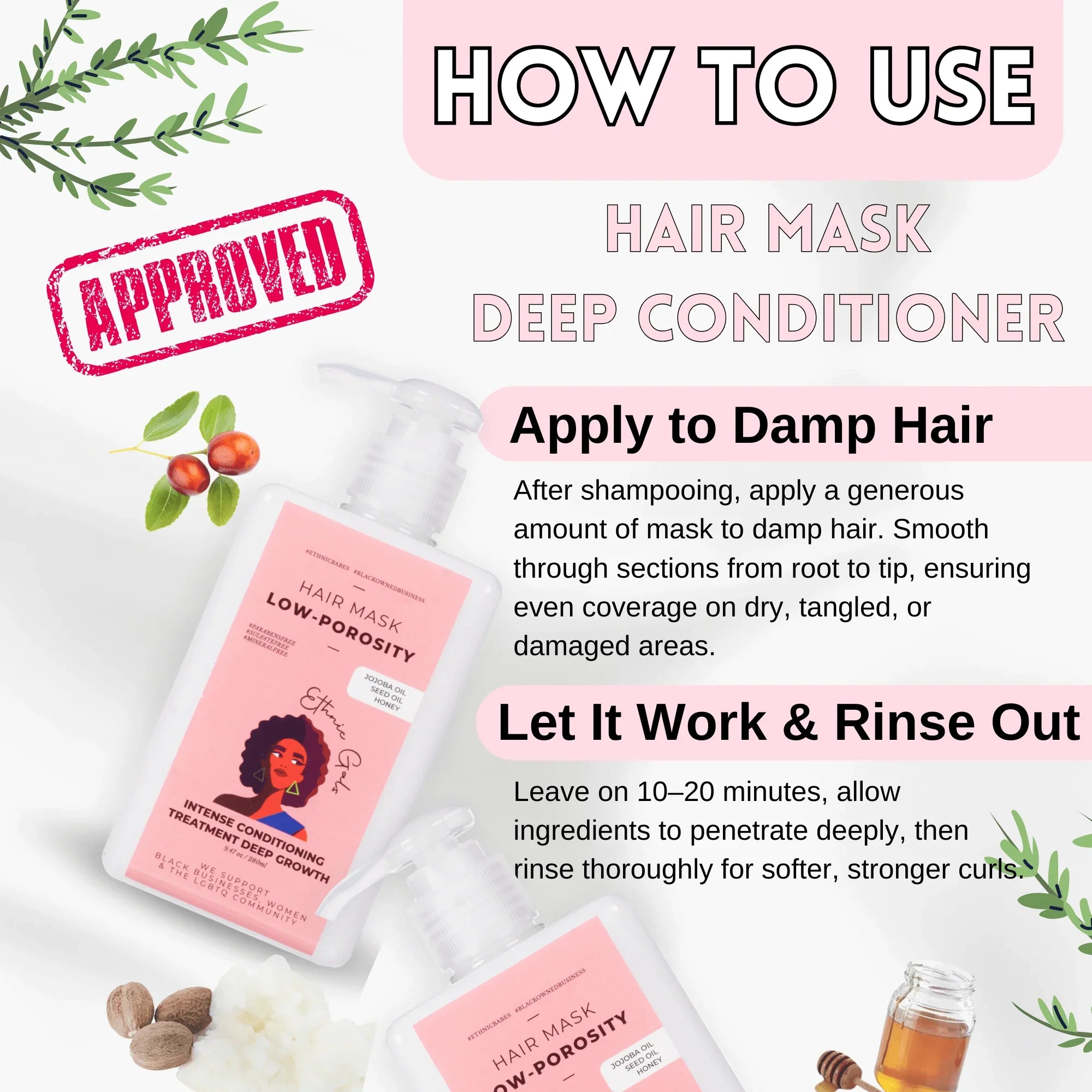 Ethnic Gals Low Porosity Deep Repair Hair Mask