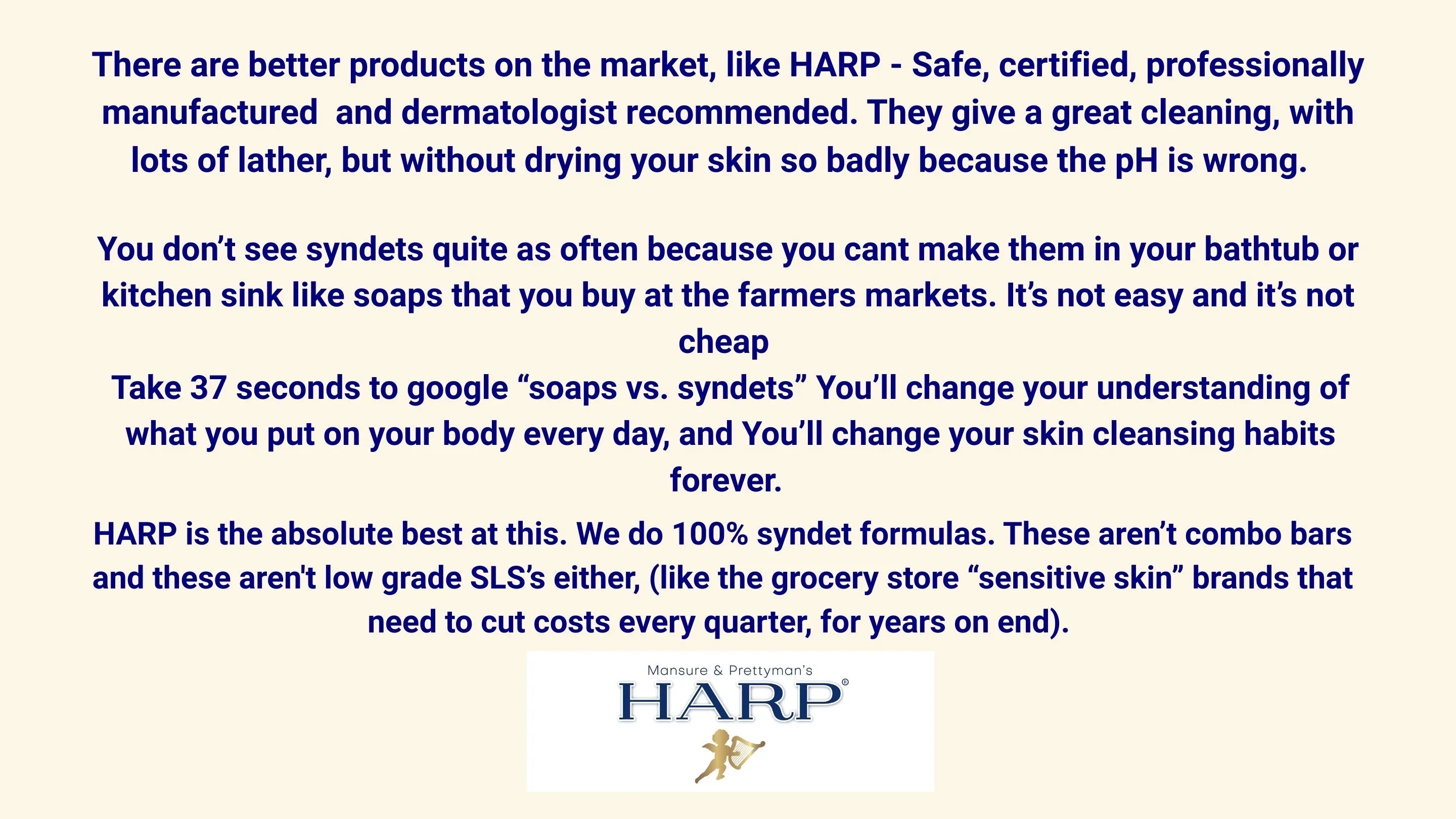 Mansure & Prettyman's HARP HARP® Exfoliating Body Wash Bar – pH Balanced