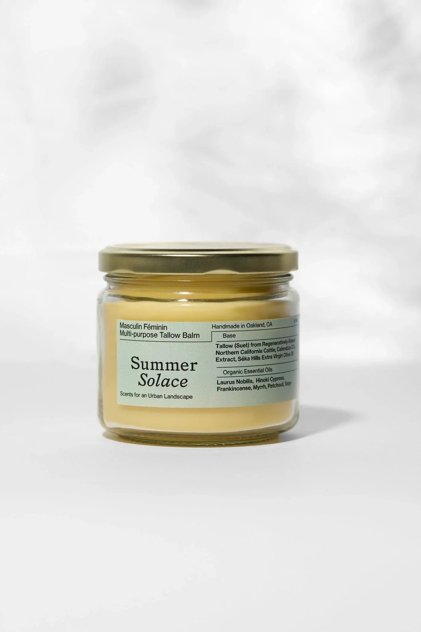 Summer Solace Tallow Family Size Scented Tallow Balm 11.5 oz