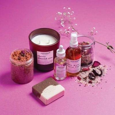Amour Propre® Cherry Almond Rose Spa Gift Box Sets - Image 1