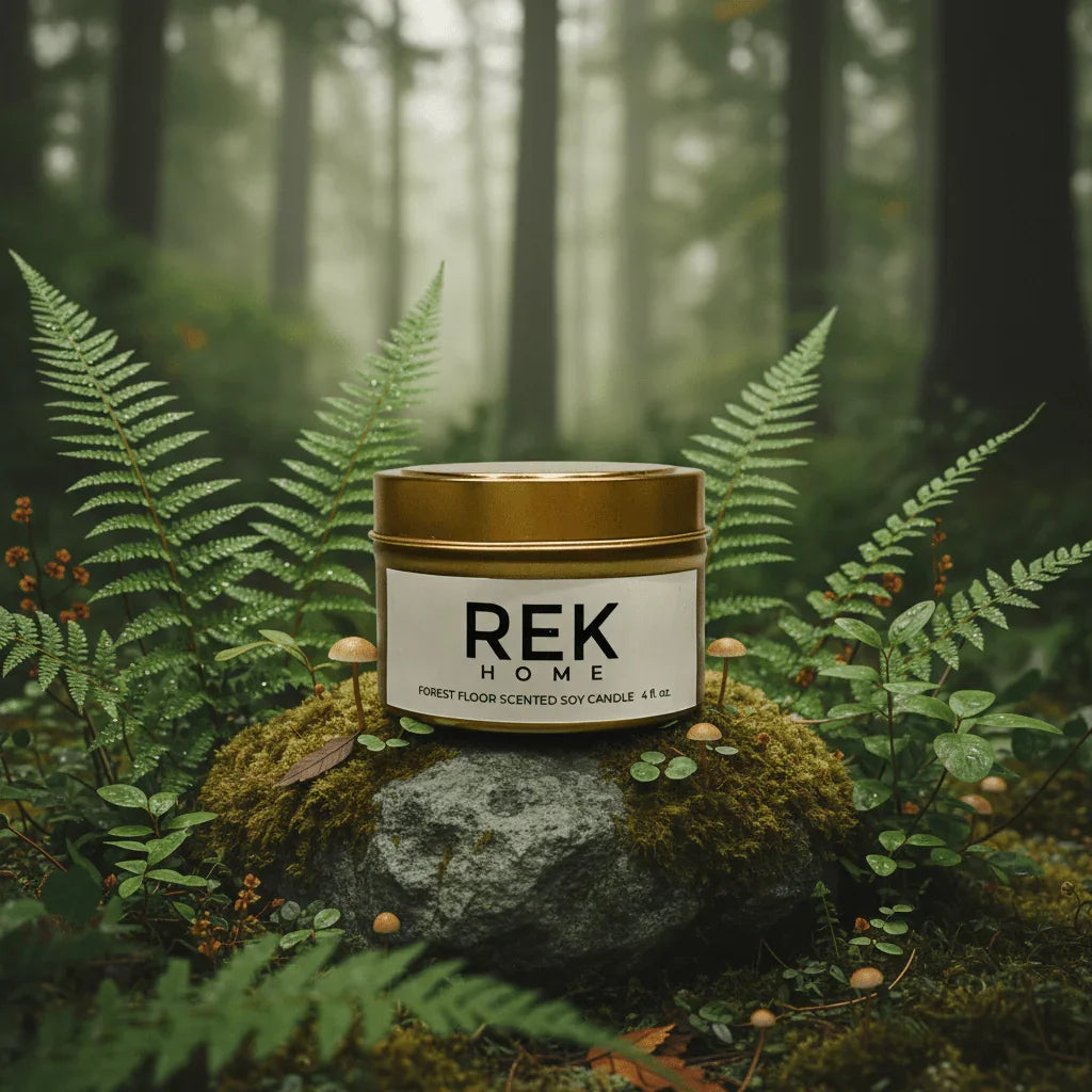 REK Cosmetics Forest Floor Soy Candle