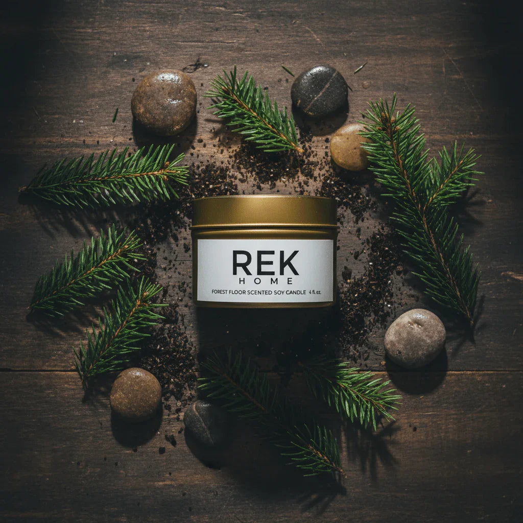 REK Cosmetics Forest Floor Soy Candle