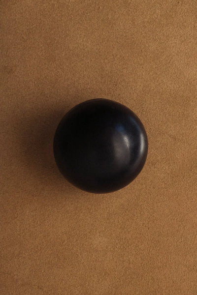 Summer Solace Tallow Gardener’s Sphere Soap – Activated Charcoal with Cedar & Lime - Image 2