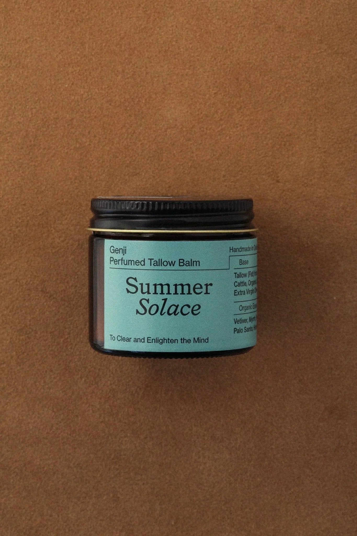 Summer Solace Tallow Genji Tallow Balm with Vetiver, Apricot & Palo Santo