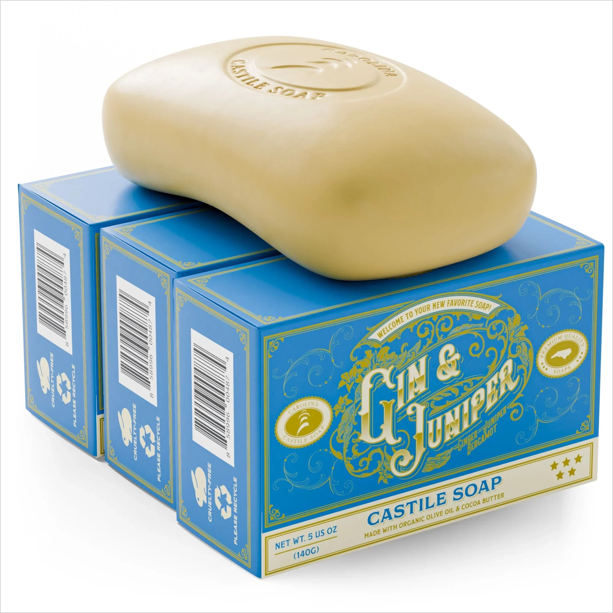 Carolina Castile Soap Gin & Juniper Castile Bar Soap
