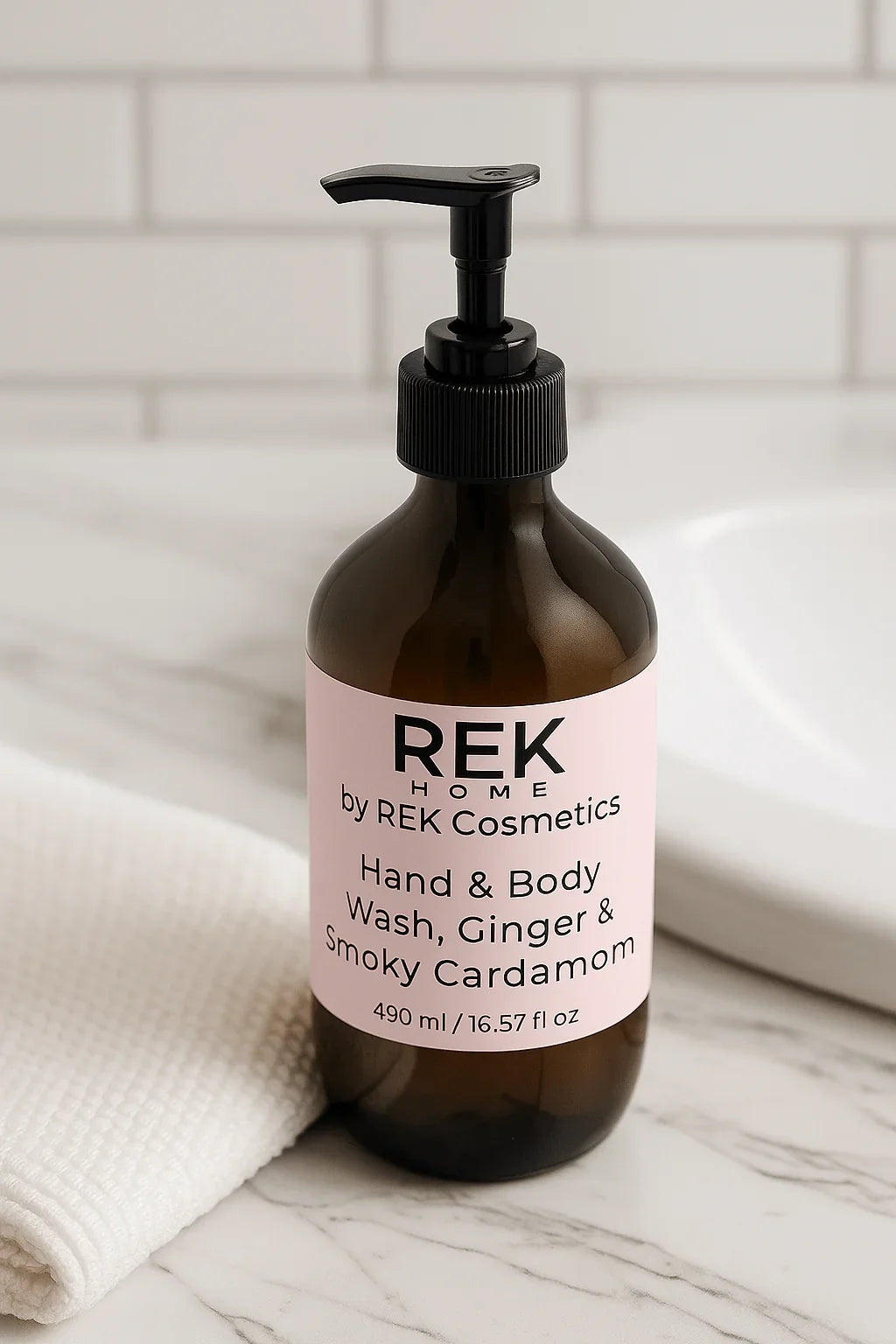 REK Cosmetics Ginger & Smoky Cardamom Hand & Body Wash