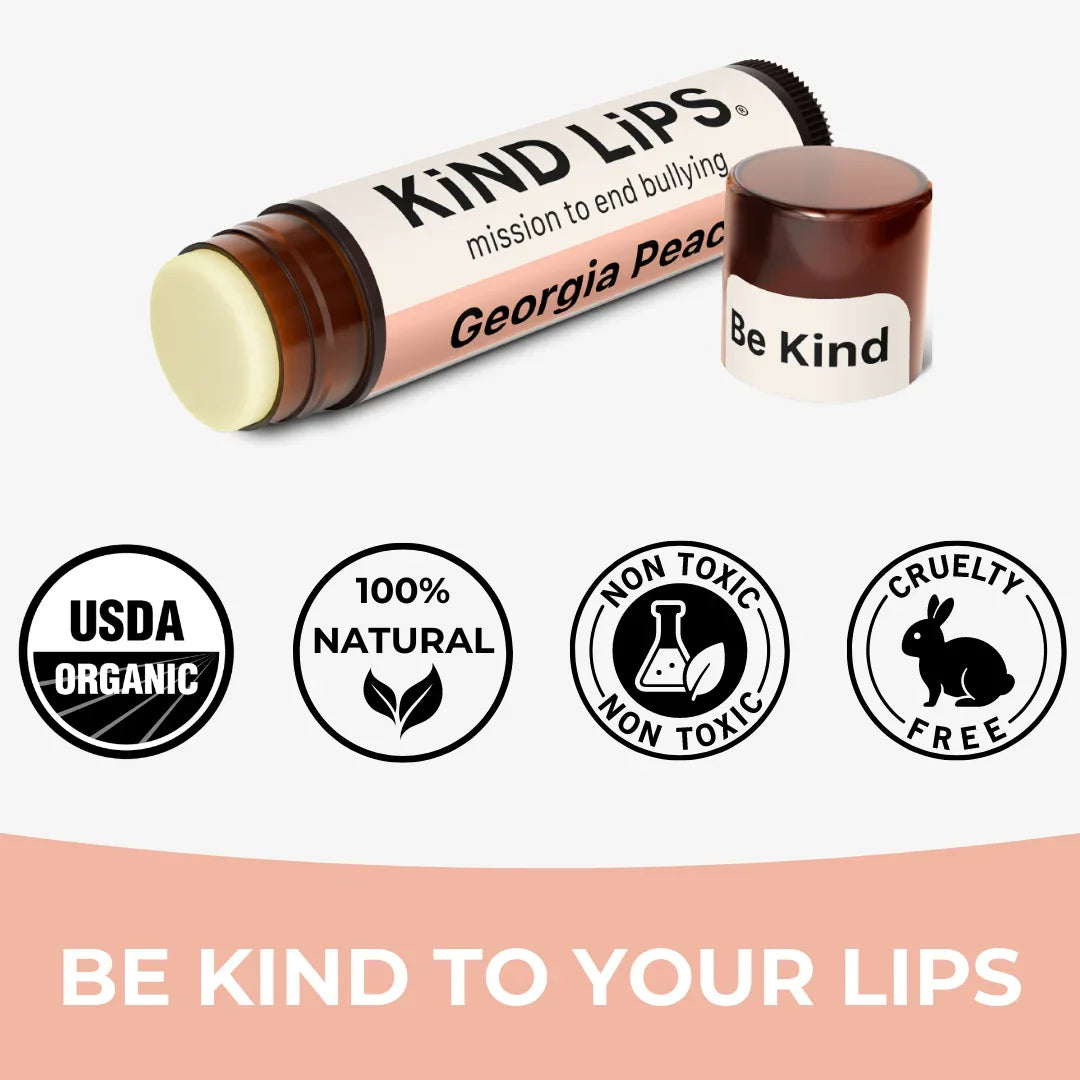 Kind Lips Georgia Peach Organic Lip Balm
