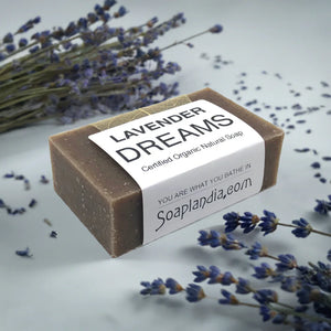 Soaplandia Lavender Dreams Bar Soap, Organic