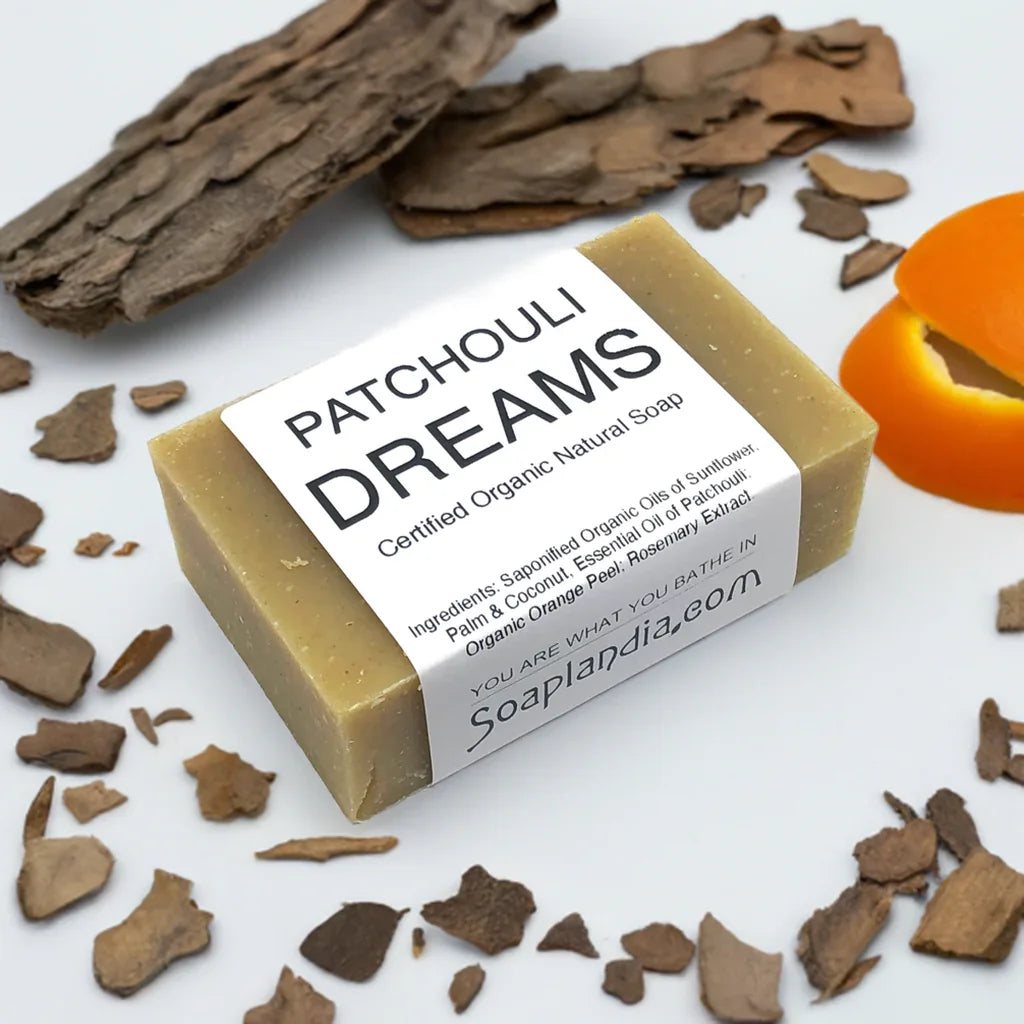 Soaplandia Patchouli Dreams Bar Soap, Organic