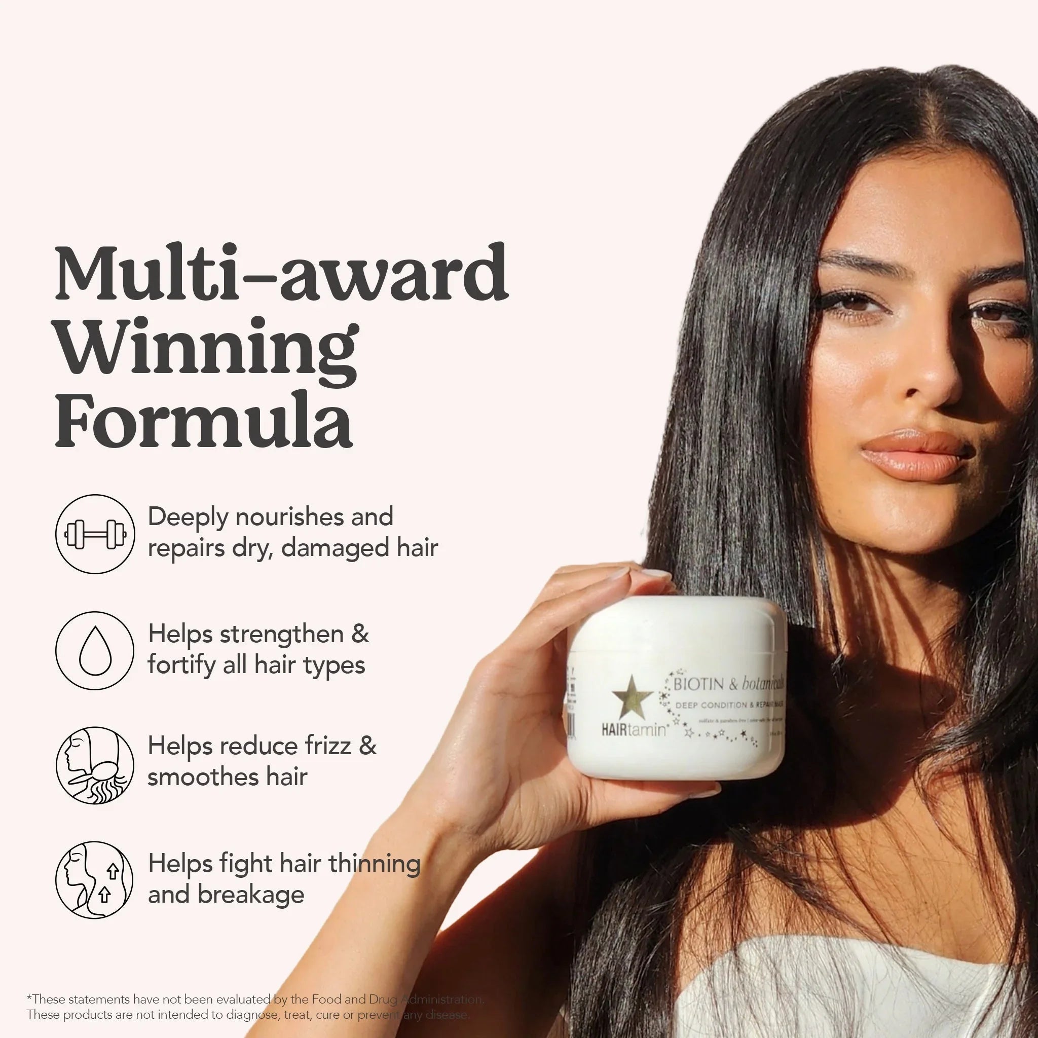 HAIRtamin Biotin & Botanicals Deep Condition & Repair Hair Mask
