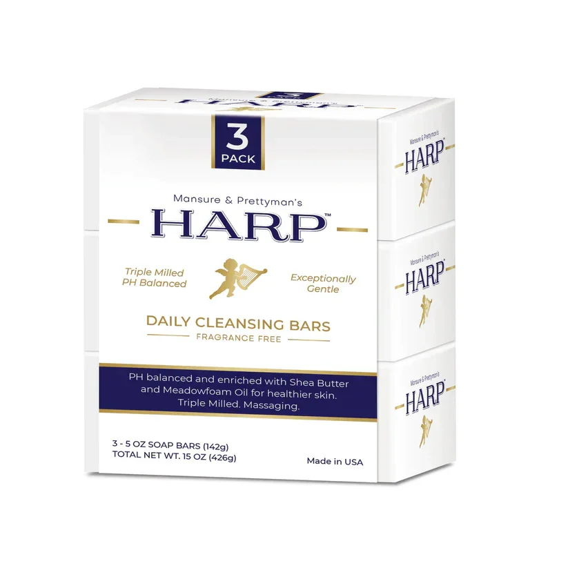 Mansure & Prettyman's HARP HARP® FRAGRANCE FREE Body Wash Bar – pH Balanced