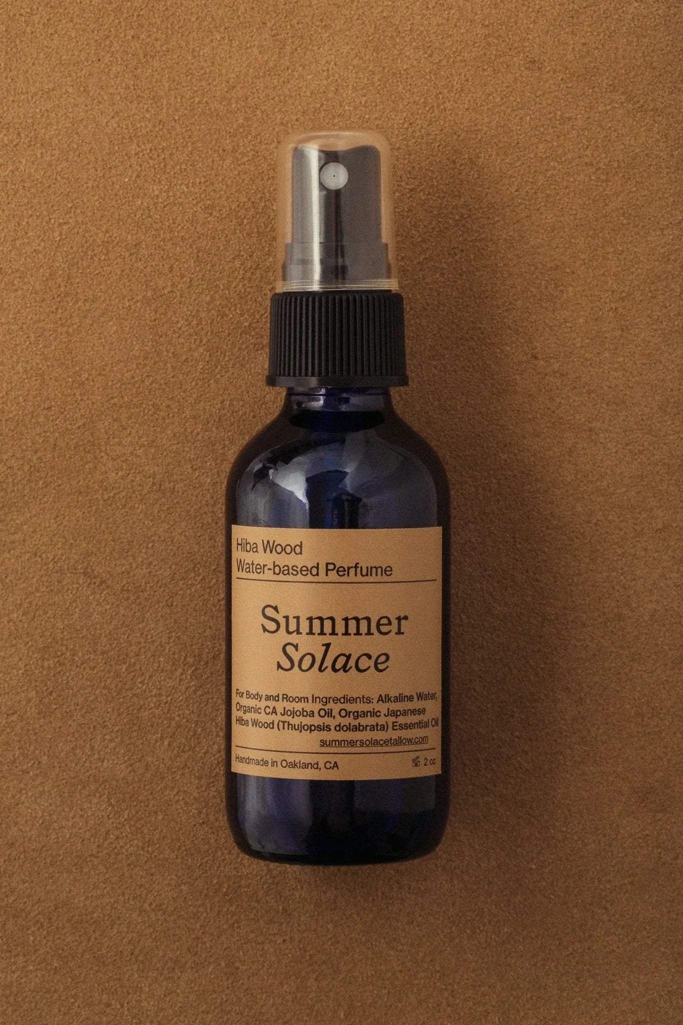 Summer Solace Tallow Hiba Wood & Red Cedar Leaf – Grounding Perfume Mist (Water-Based)