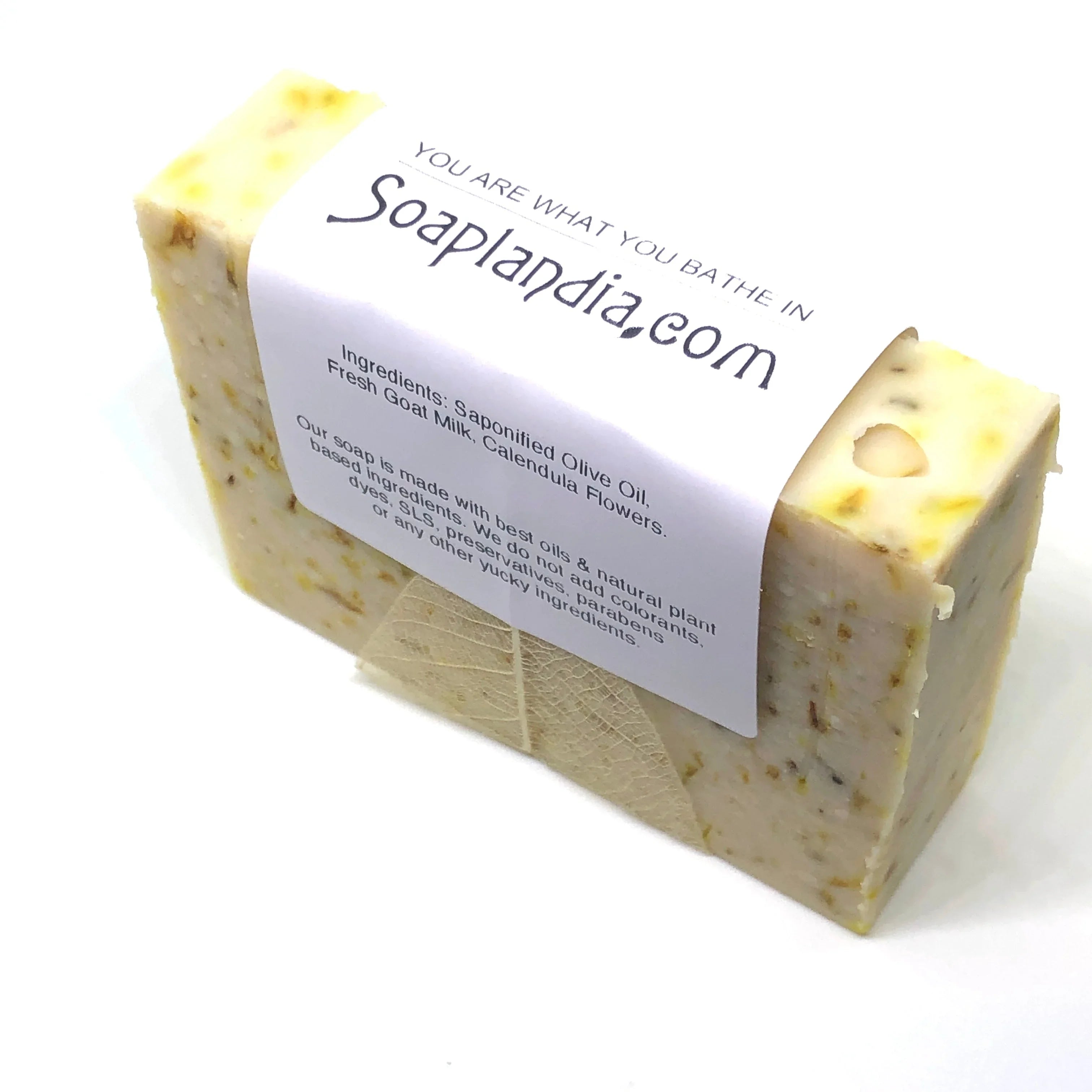 Soaplandia Goat Milk & Calendula Tea Soap, Unscented