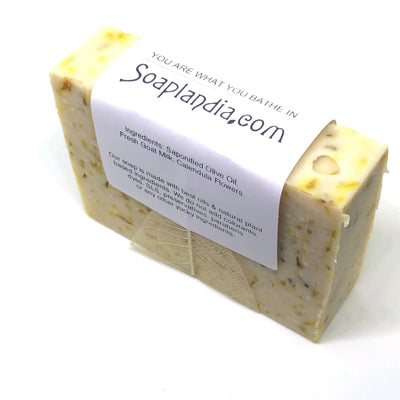 Soaplandia Goat Milk & Calendula Tea Soap, Unscented - Image 3