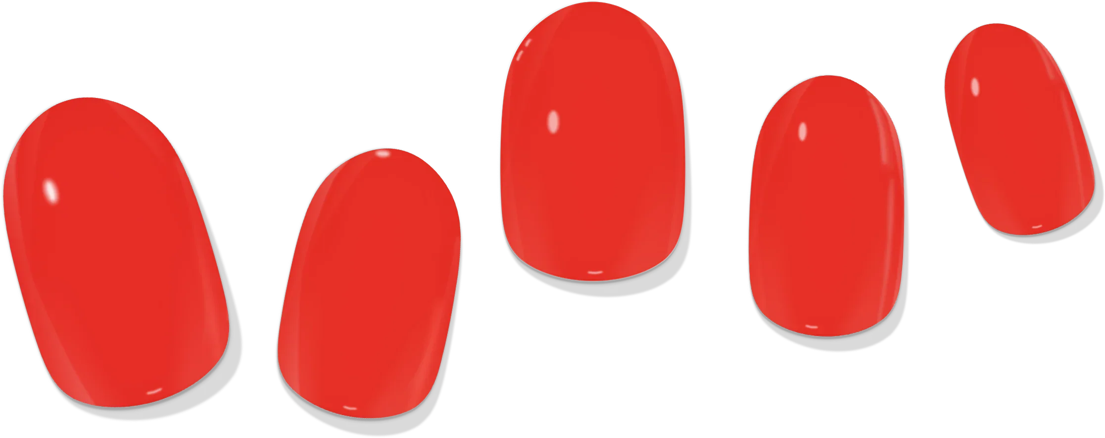 laurenbbeauty Red Solid Gel Nail Wrap