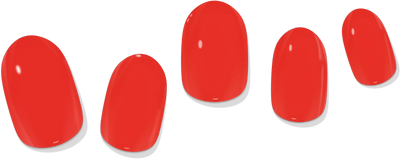 laurenbbeauty Red Solid Gel Nail Wrap - Image 3