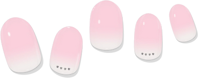 laurenbbeauty Soft Pink Gradient Embellished Gel Nail Wrap - Image 2