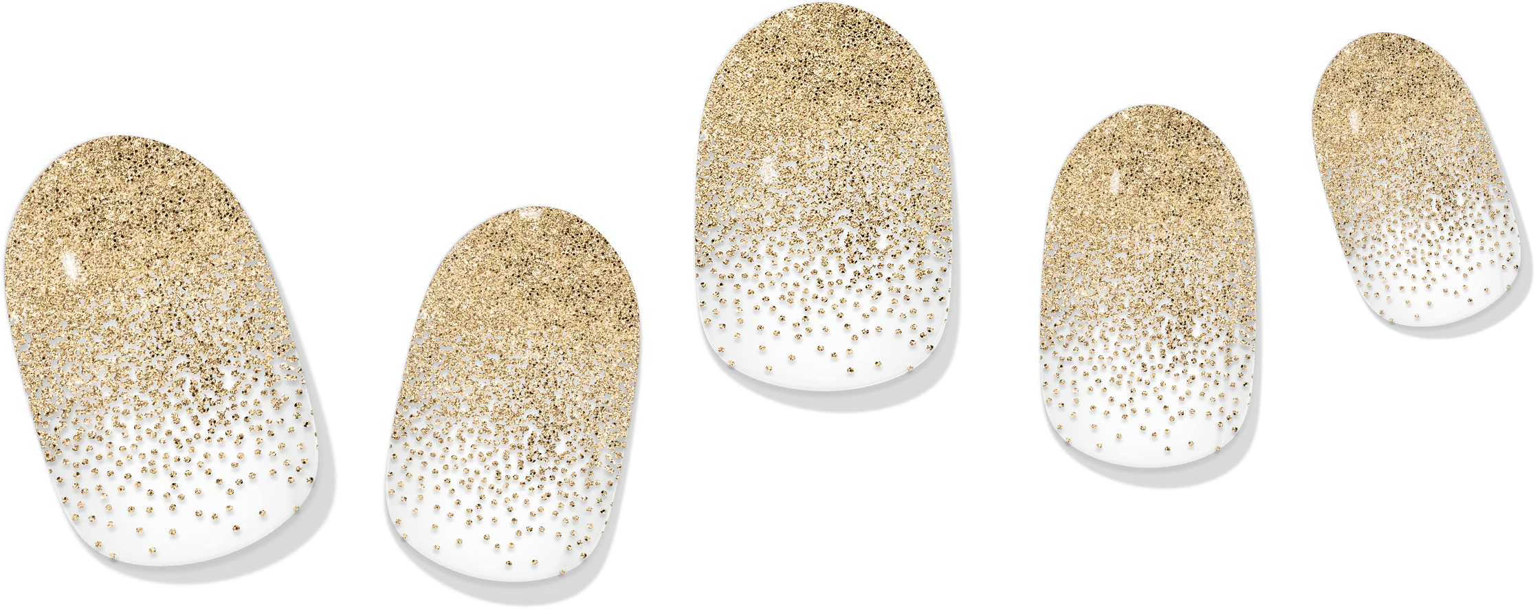 laurenbbeauty Gold Dusted Gel Nail Wrap