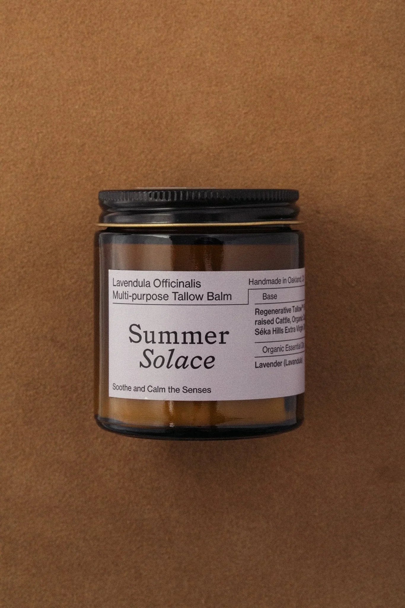 Summer Solace Tallow Lavendula Balm – Calming Floral Blend | Lavender & Golden Champa