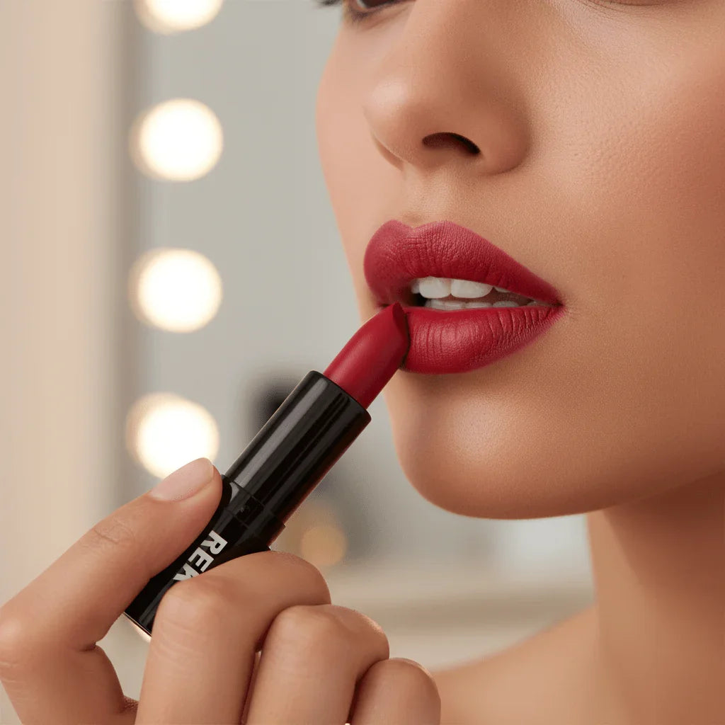 REK Cosmetics REK Matte Lipstick — Luxury Clean, Long-Lasting Vegan Formula