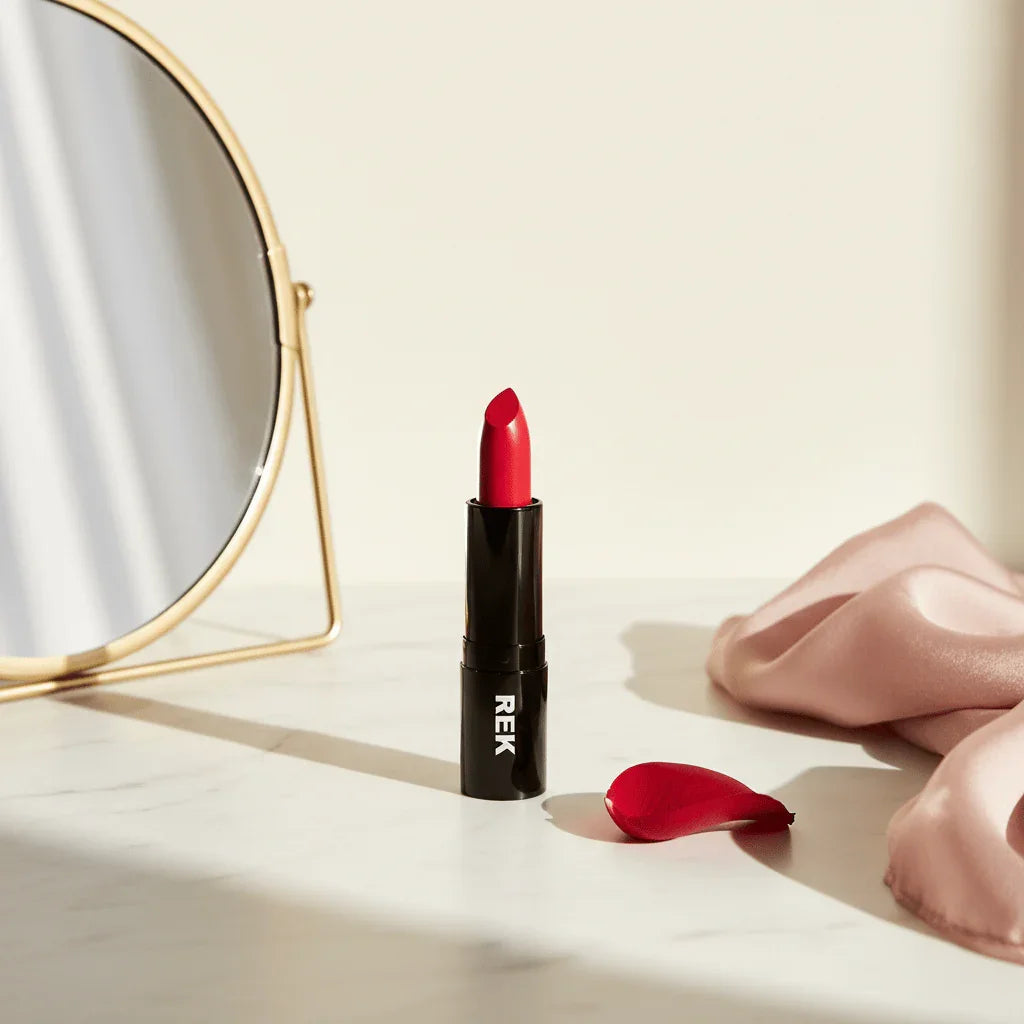 REK Cosmetics REK Matte Lipstick — Luxury Clean, Long-Lasting Vegan Formula
