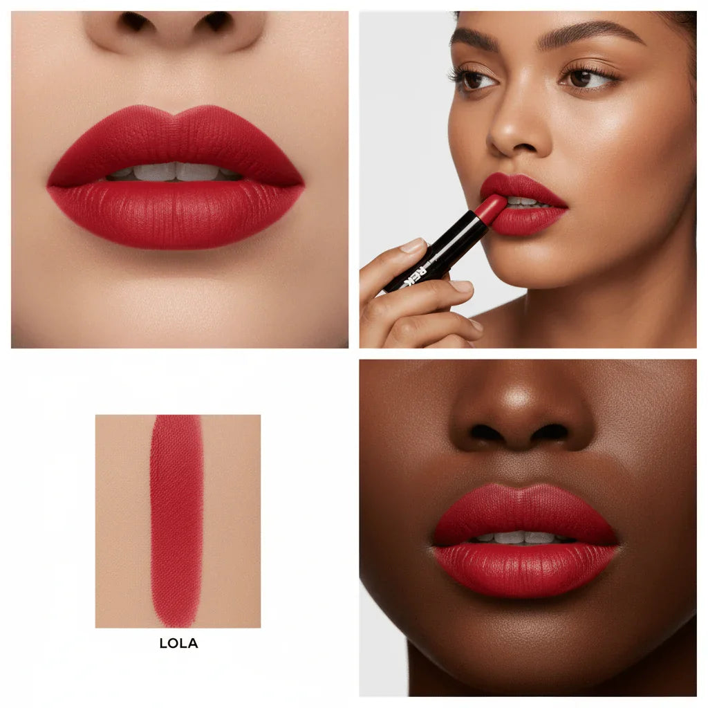 REK Cosmetics REK Matte Lipstick — Luxury Clean, Long-Lasting Vegan Formula