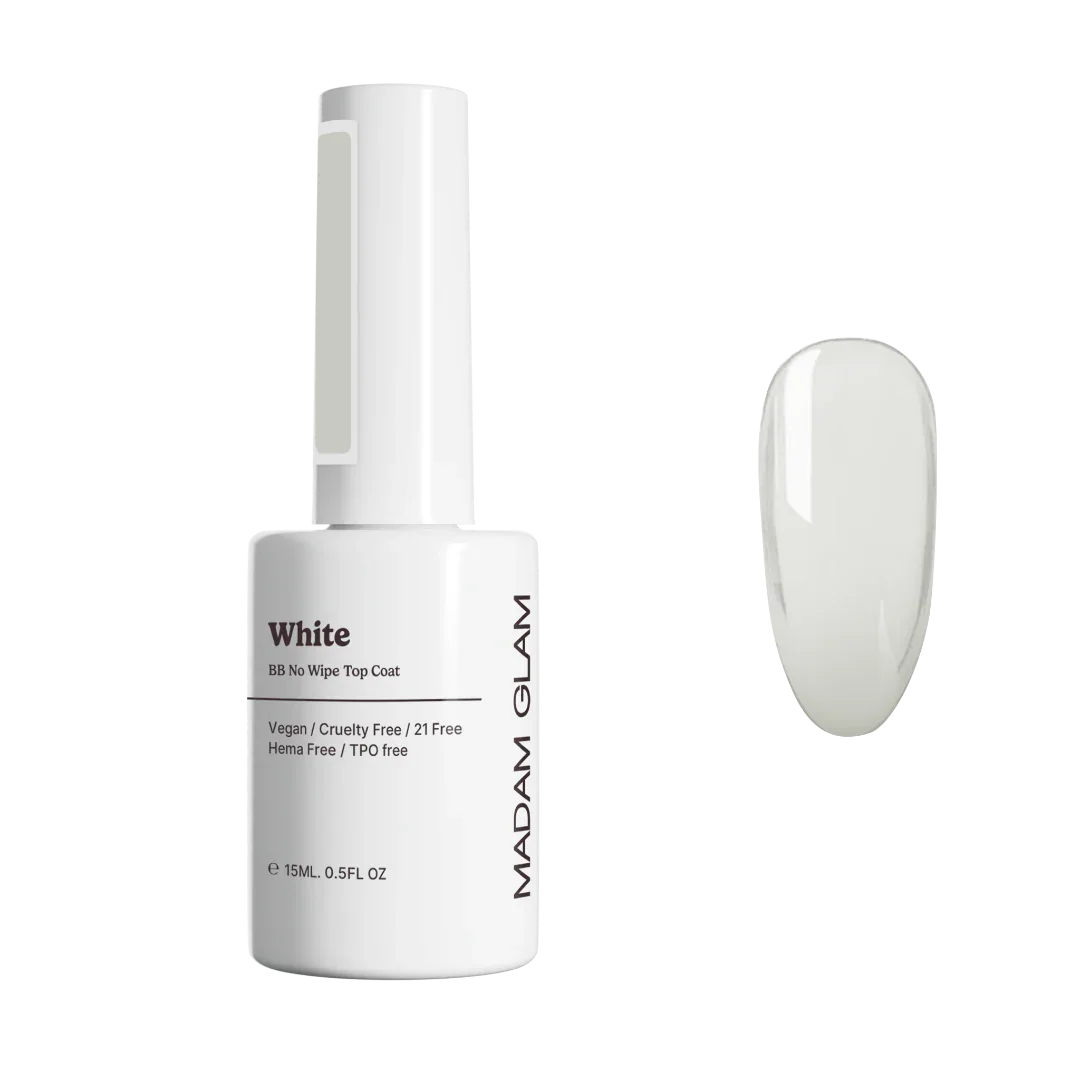 Madam Glam White BB No Wipe Top Coat